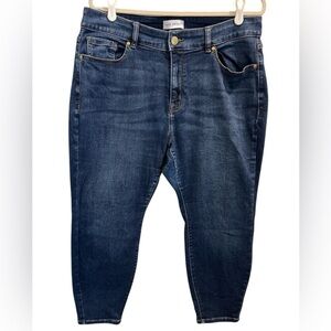 Lane Bryant Flex Magic Waistband High-Rise Skinny Jeans 18S Curvy Fit Dark Wash